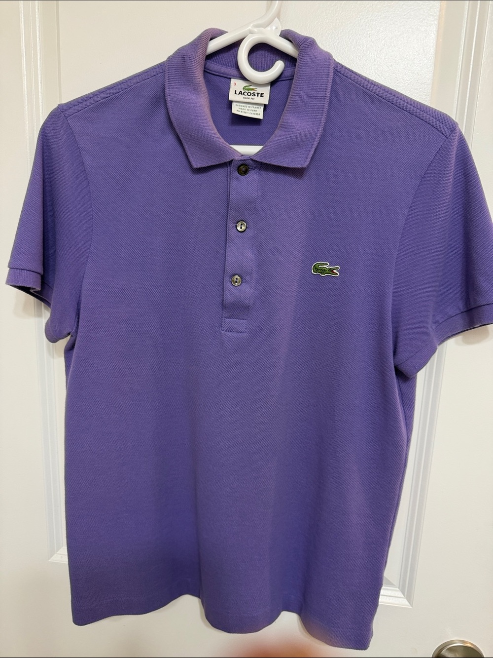 Lacoste Men’s Lavender Purple Polo Shirt